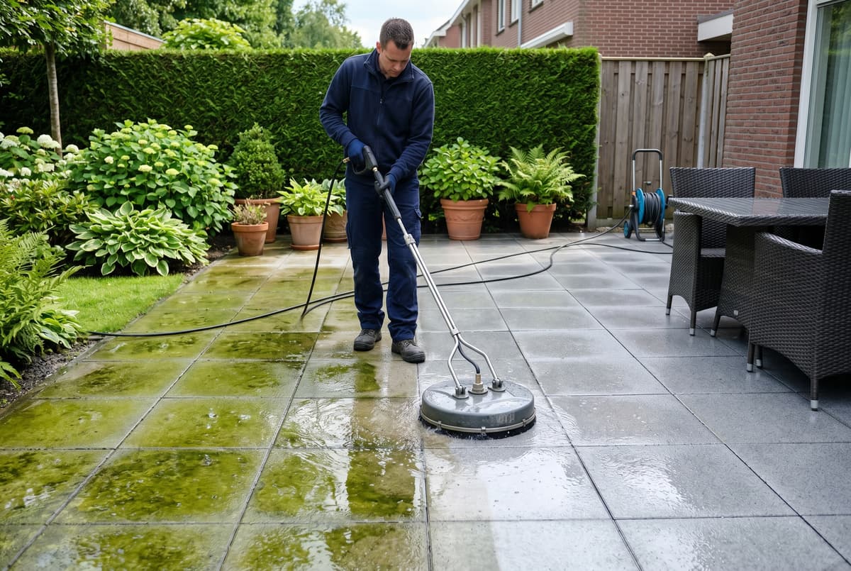 Terrasreiniging — Exterio Softwash